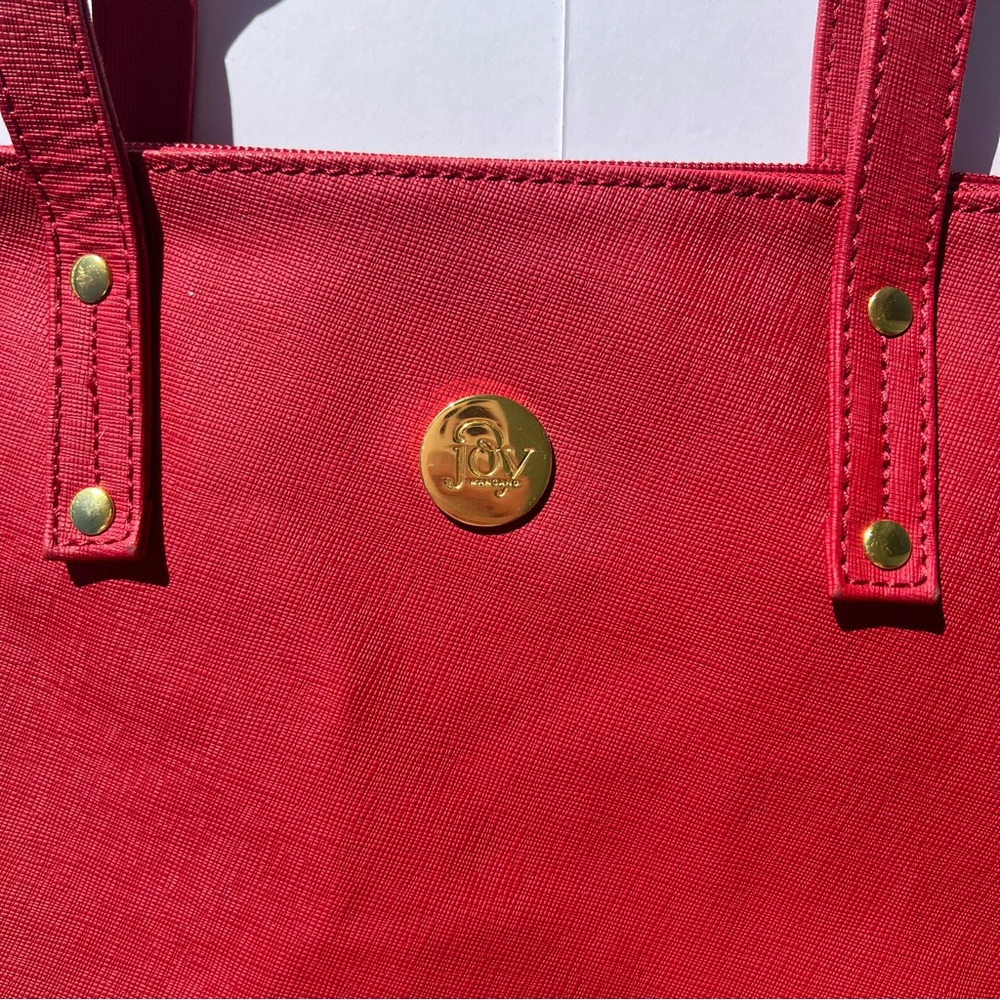 Red and Tan Tote Bag by Joy Susan - Picture 2 of 8